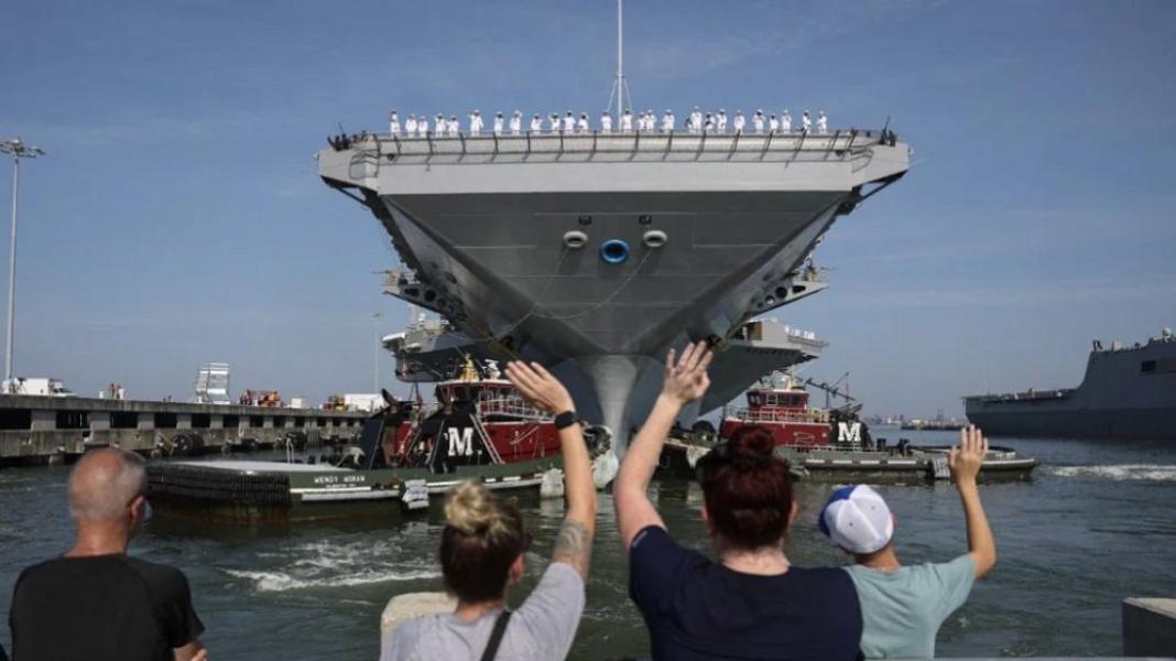 সমুদ্রে ভয়াবহ সংকটে মার্কিন রণতরীর ৫ হাজার নাবিক