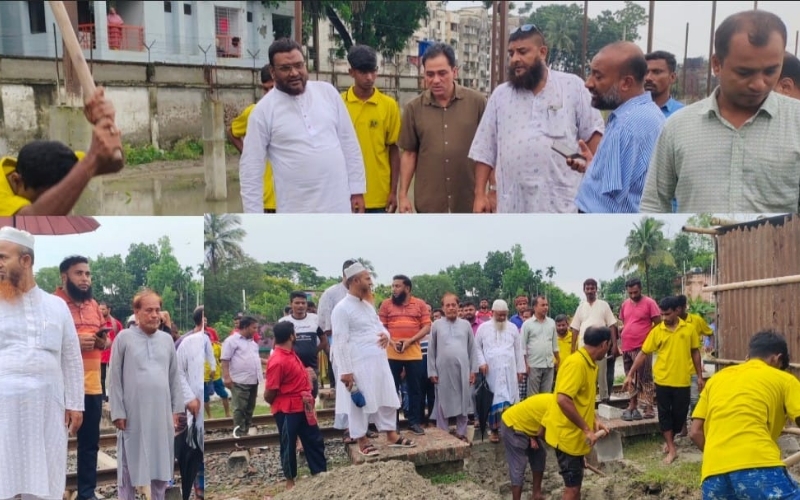 বেনাপোল স্থলবন্দর ও কাস্টম হাউসের জলাবদ্ধতা নিরসনে রেলওয়ের কালভার্ট ড্রেনেজ খনন